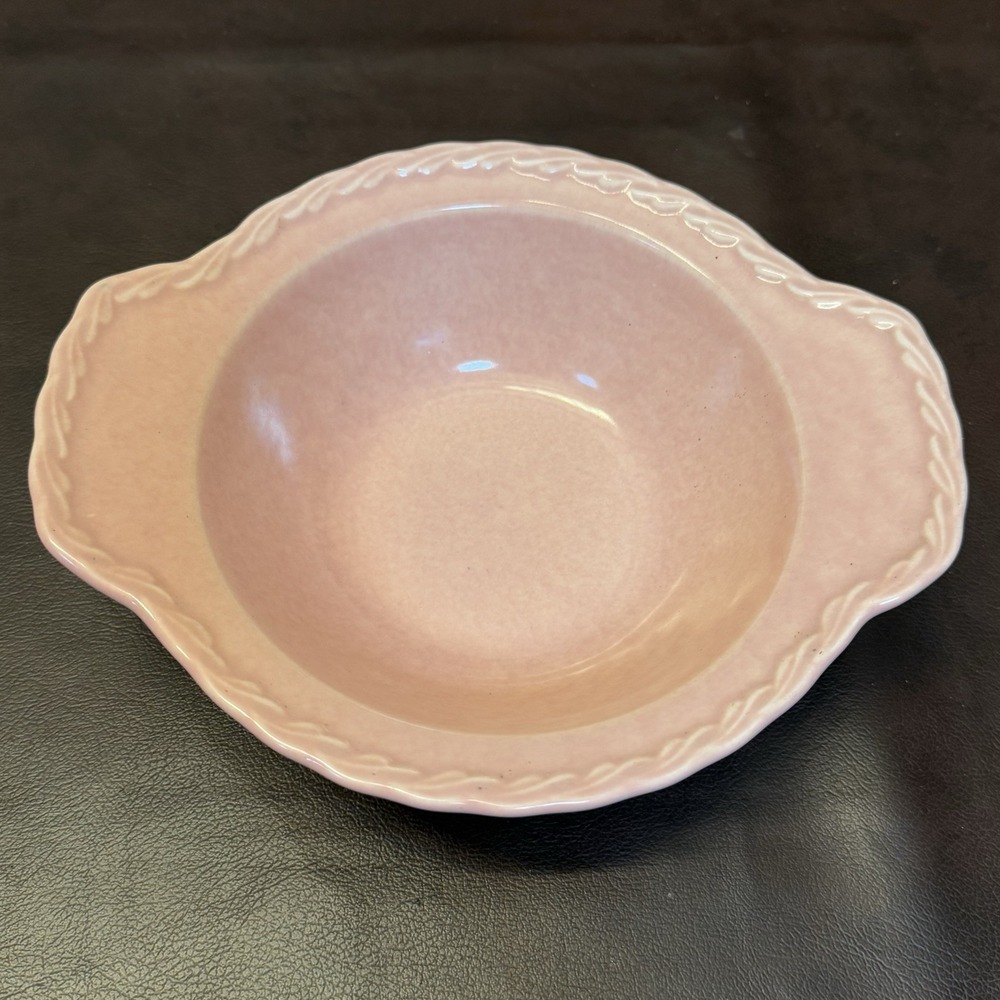 Vernon Kilns‎ Native California Bowl Dish Rimmed Pink Vintage USA Retro